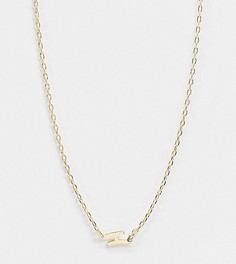 Золотистое ожерелье с инициалом "H" DesignB London Exclusive-Золотой