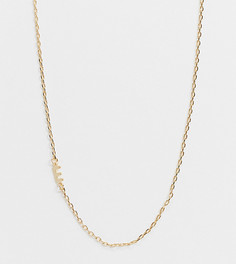 Золотистое ожерелье с буквой "E" DesignB London Exclusive-Золотой