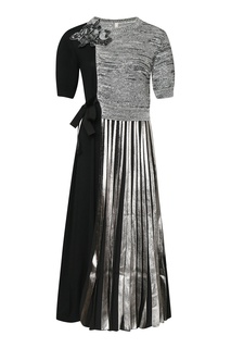 Платье с плиссировкой и аппликацией Antonio Marras