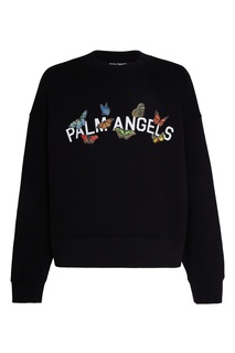 Свитшот с логотипом и бабочками Palm Angels