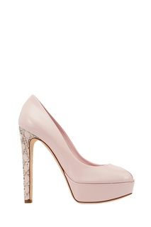 Лакированные розовые туфли Christian Dior