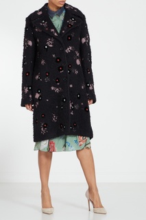 Шерстяное пальто с вышивкой Valentino