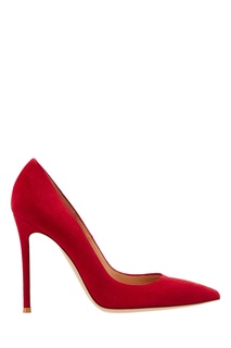 Красные замшевые туфли Gianvito Rossi