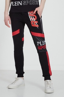 Черные брюки с принтом Plein Sport