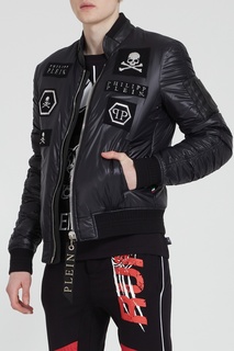 Черная куртка с отделкой Philipp Plein