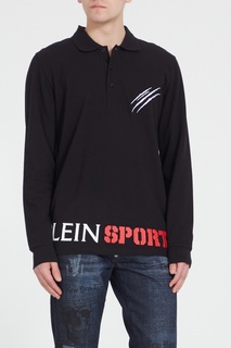 Черное поло Plein Sport
