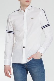 Белая рубашка с контрастной отделкой Philipp Plein