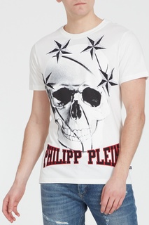 Белая футболка из хлопка Philipp Plein