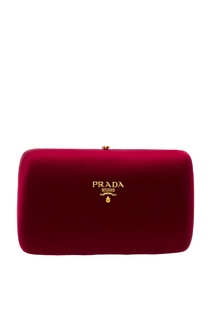 Клатч красного цвета Prada