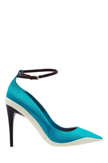 Голубые туфли на шпильке Christian Dior
