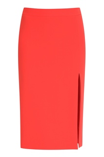 Красная юбка с разрезом Moschino