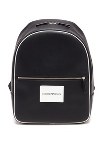 Рюкзак с логотипами на лямках Emporio Armani