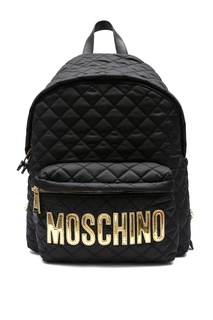 Стеганый рюкзак с аппликациями Moschino