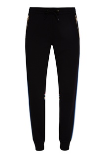 Черные хлопковые брюки Bikkembergs