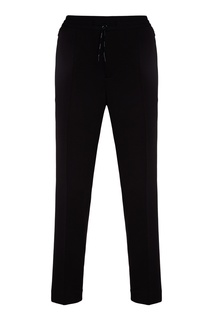 Трикотажные спортивные брюки черного цвета Emporio Armani