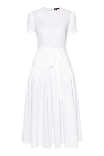 Белое платье с короткими рукавами Terekhov Girl