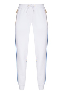 Белые спортивные брюки Bikkembergs
