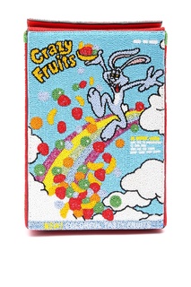 Кожаный клатч Crazy Fruit Box Moschino
