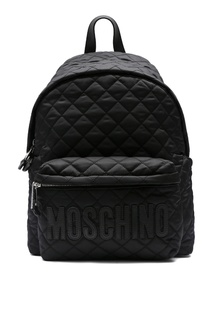 Черный стеганый рюкзак Moschino