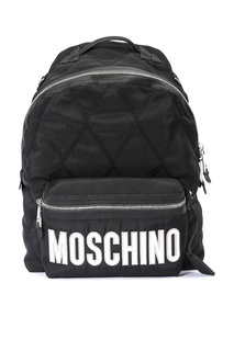 Стеганый рюкзак с логотипом Moschino