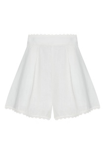 Льняные шорты с защипами Zimmermann