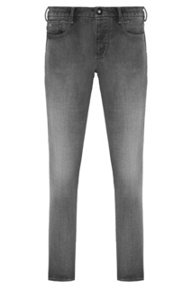 Темно-серые джинсы с потертостями Emporio Armani