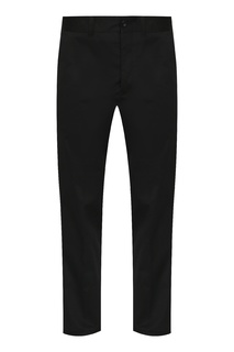 Черные брюки из хлопка-стретч Pt01