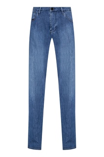 Прямые голубые джинсы Emporio Armani
