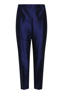 Блестящие брюки синего цвета Marina Rinaldi