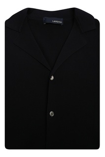 Черная трикотажная рубашка Lardini
