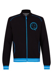 Черная толстовка с декором Bikkembergs