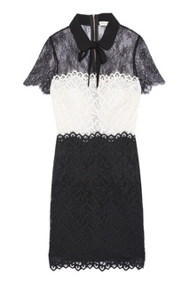 Черно-белое кружевное платье Sandro