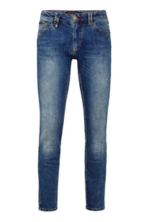 Синие узкие джинсы Philipp Plein
