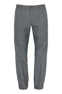 Серые зауженные брюки Lardini