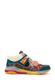 Разноцветные комбинированные кроссовки Ultrapace Gucci