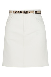 Белая юбка с поясом Stella Mc Cartney