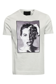 Светло-серая футболка с принтом Limitato