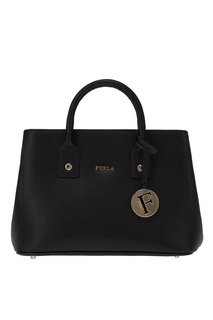 Черная сумка с подвеской Linda Furla