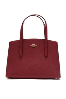 Темно-красная сумка Charlie Carryall Coach
