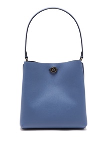 Голубая сумка Charlie Bucket Bag Coach