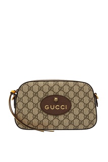 Бежевая сумка с монограммами Gucci