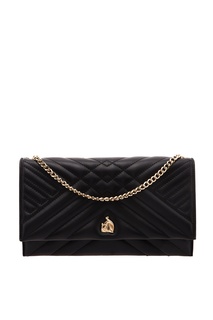 Кожаная сумка с золотистым декором Lanvin