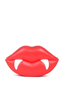 Красная сумка в виде губ Red Lips Moschino
