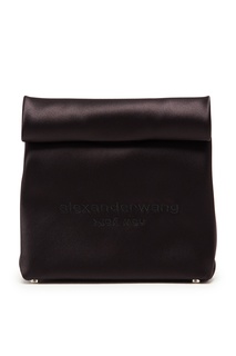Черный клатч Satin Lunch Bag Alexander Wang.T