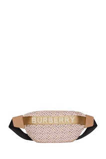 Розовая поясная сумка Burberry