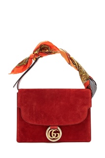 Сумка из замши с платком Gucci