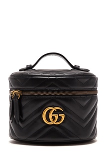Черный круглый рюкзак Gucci