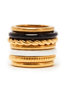 Золотистое кольцо Multirings Balenciaga