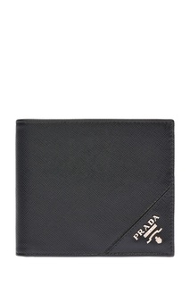 Кожаный кошелек с логотипом Prada