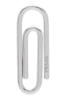 Серебряный зажим для купюр Prada